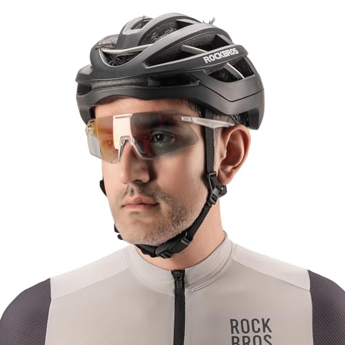 Image of ROCKBROS Cycling Glasses Sports Sunglasses with Anti Blue Lenses Men Cycling Glasses MTB Biking Sunglasses, Medium