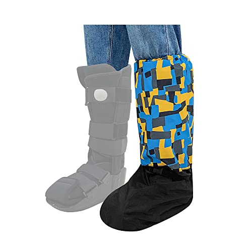 Housse de protection pour bottes de marche médicales, fractures, bottes de marche orthopédiques pour cheville cassée, protection imperméable pour l'extérieur (coloré) Cover