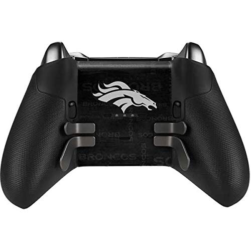 Skinit Decal Gaming Skin Compatible with Xbox Elite Wireless Controller Series 2 - Officially Licensed NFL Denver Broncos Black & White Design