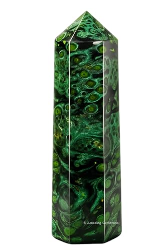 Image of Amazing Gemstone Large Kambaba Jasper Crystal Towers ~ Natural Healing Crystal Point Obelisk for Reiki Healing and Crystal Grid (5.5 inch to 6 inch INCH)