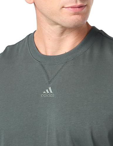 Adidas Mens All SZN T-Shirt, Ivy, X-Small - image 2