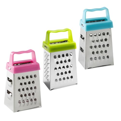 Set 3 Mini Ralladores de Queso Multicolor de Acero Inoxidable miniatura 7
