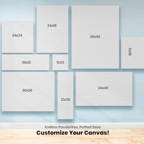 Image of Printodelivery Personalized Canvas Photo Frame 12x18 Inch with Floating Profile, Custom Photo Wall Art for Home Decor, Wedding Gift, Birthday Gift, Office Decoration
