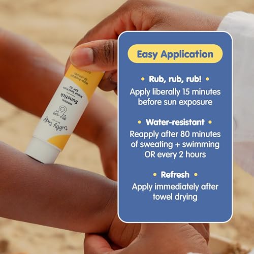 Image of Tubby Todd Mineral Sunstick, Broad Spectrum SPF 30 Sunscreen for Kids | Water-Resistant Stick for Body and Face, Safe for Sensitive Skin, 0.5 oz, 1 Pack