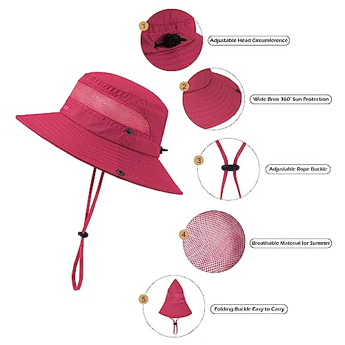 Durio Kids Sun Hats - UPF 50+ Wide Brim Sun Protection for Boys & Girls3