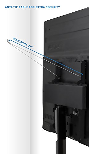 image for Mount-It! Universal Swivel TV Stand | Tabletop TV Stand for 32-55 Inch