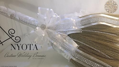 Nyota Bridal Wedding Jumping Broom (Ivory)