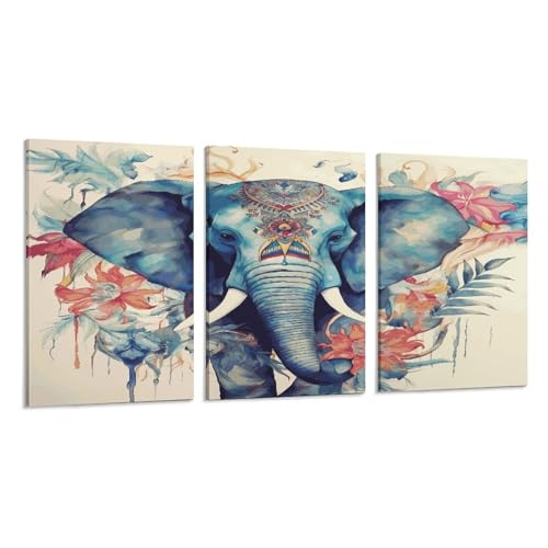 Toile murale 3 panneaux pour valoriser un grand mur vide de bureau ou de salon moderne