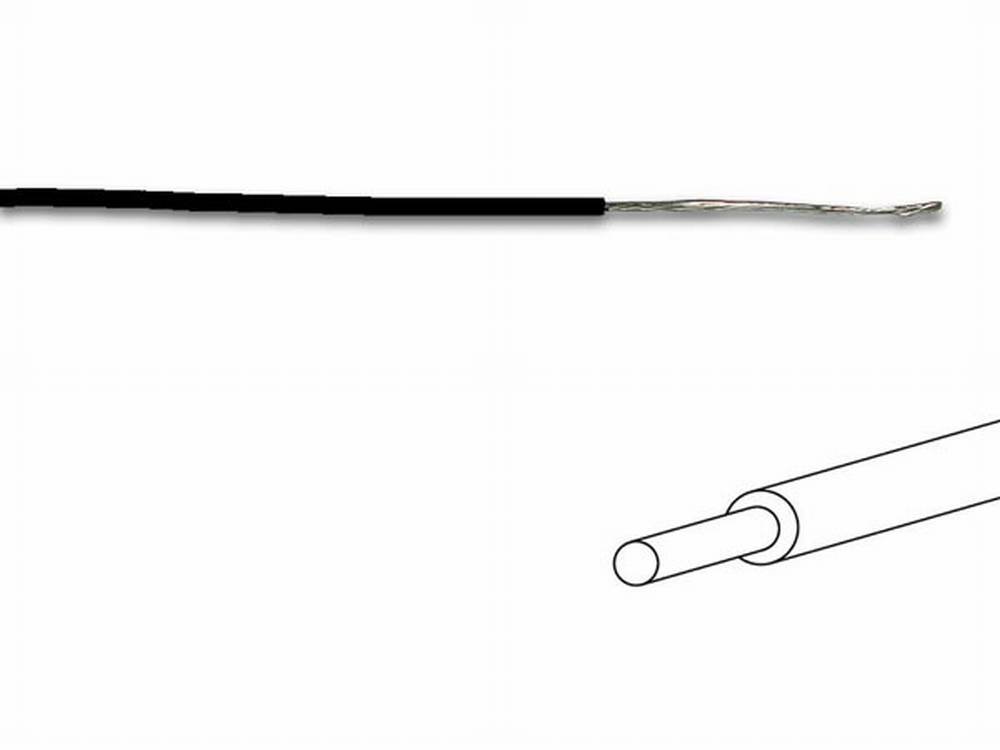 Cavo di commutazione 1 x 0,5 mm, Bobina Nera con 100 m