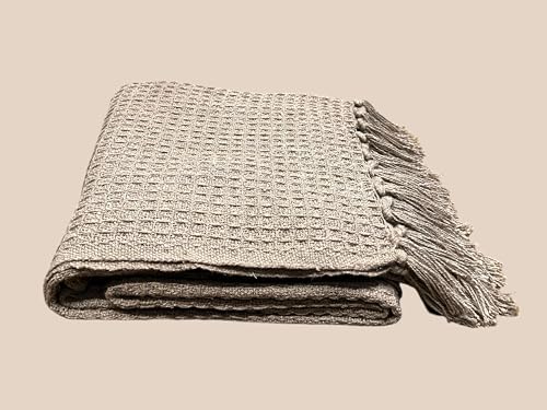 Image of Soft Throw Blanket | Used Both Indoor and Outdoor | Blanket for Living Room | Bedroom | Hall | Kids Room | Sofa and Bed or Chair Throw (Brown)