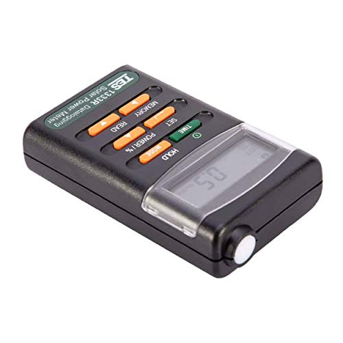 TES 1333R Solar Power Meter Tester Range 400-1100nm 2000W/m2 Digital Radiation Detector Solar Cell Energy Tester with RS232 TES-1333R
