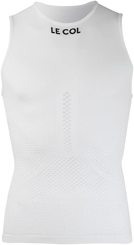 LE COL Unisex Pro Mesh Sleeveless Base Layer | Breathable Cycling Undershirt | Light, Quick Dry, Snug Fit | XS - L
