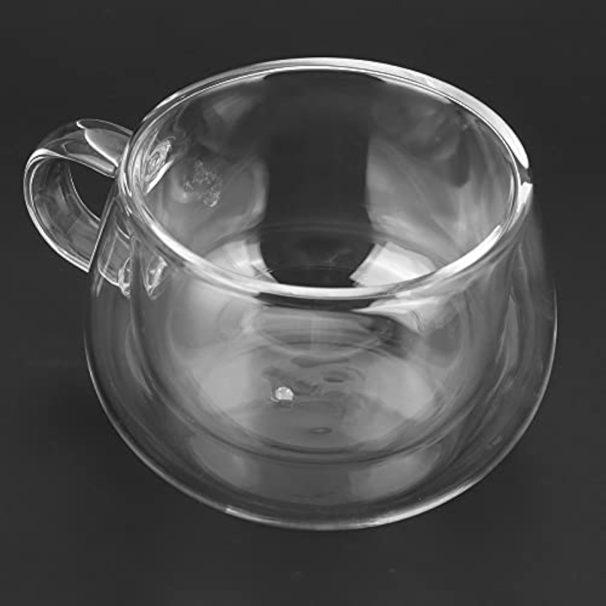 Milk Cup, Double-Layer Transparent Glass Cup