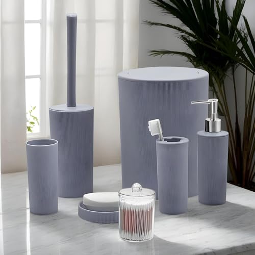 Cubo de basura para baño y dispensador higiénico que elimina el desorden del lavabo 4