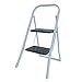 Produktbild MSV 130001 Tritthocker mit 2 Stufen, Stahl, 46 x 56 x 80,5 cm, Weiß/Grau