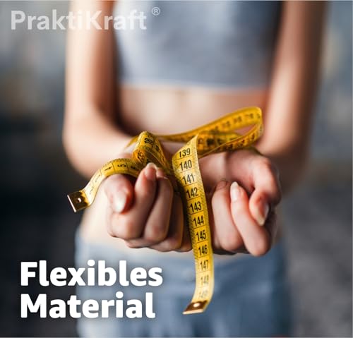 Massband 150 cm - 2 in 1 - cm + INCH Schneidermaßband - Maßband in Aufbewahrungsbox zum skalieren & messen