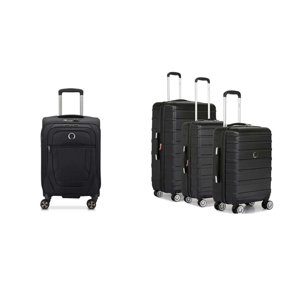 delsey paris Helium DLX 2.0 55 cms Small Cabin Polyester and Expdanable 8 Spinner Wheels Global + Margot Trolley Bags Set of 3 Cabin, Medium & Large Luggage Premium Hardside Polycarbonate-picture-57