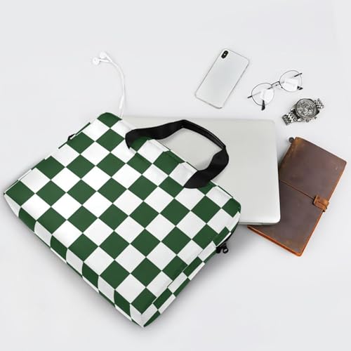 Funda para portátil 15.6 pulgadas con asa y correa verde miniatura 7