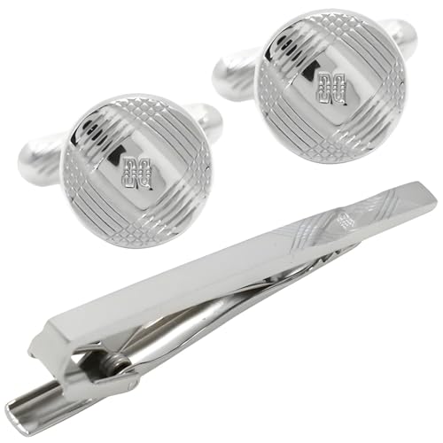 DAKS ダックス シルバー ライン カフス ネクタイピン セット dc7052st