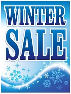 P40WNT Winter Sale Window Sale Sign Posters Retail Business Store Signs (P40-25" x 33")