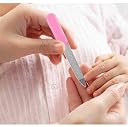 AOXITO®Portable Manicure Grooming Kit For New Born Baby | 10 In 1 Healthcare Accessories Set To Keep Infants & Toddlers Clean Perfect Nursery Gift With Nail, Hair, Ear Grooming Tools For Kids (PINK)(without battery) gallery image