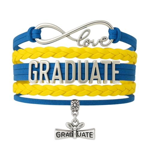 Image of Infinity Collection Graduation Bracelet Gift Graduate Jewelry for Her, Class of 2026 Keepsake, Adjustable Charm Bracelet for Women & Girls