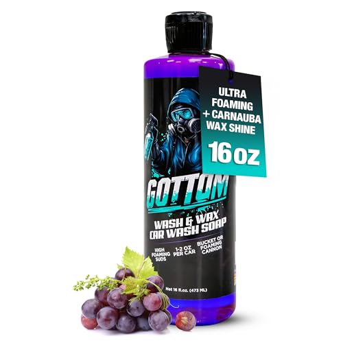 Gottom Car Wash Soap & Wax - 16 oz - Frozen Grape…