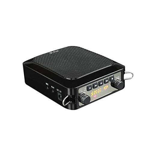 HamiltonBuhl Amp-Up! Personal UHF Voice Amplifier with Wireless Microphone, Black