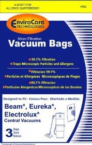 Beam Central Vacuum Bags (3 Pack). Part# 4462