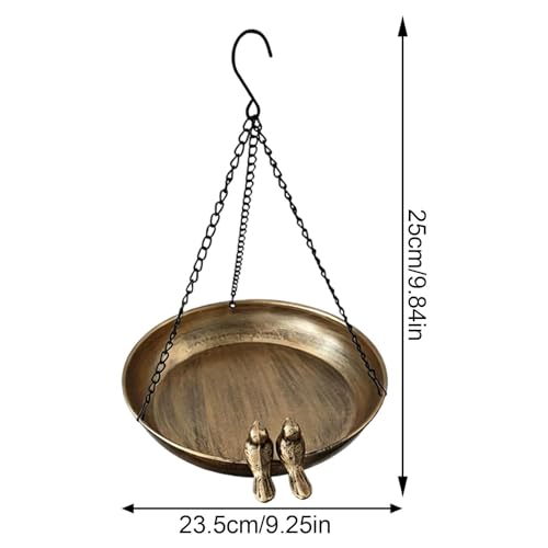 Bain d'oiseaux extérieur résistant à la rouille en métal durable - 7