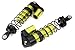 C32425GREEN Billet Machined Piggyback Shocks (2) for Traxxas 1/10 Maxx 4S