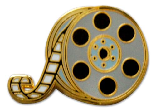 Image of Novel Merk Clapboard & Movie - Show Business Lapel Pin, Hat Pin & Tie Tack Set - with Clutch Back