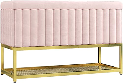Banc de rangement de chaussures de luxe 60cm en métal moderne - 2