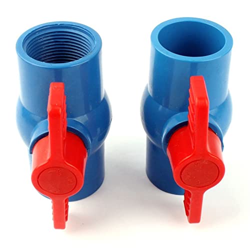 Válvula de bola de PVC de 40mm con paso recto hembra para sistemas de riego 5