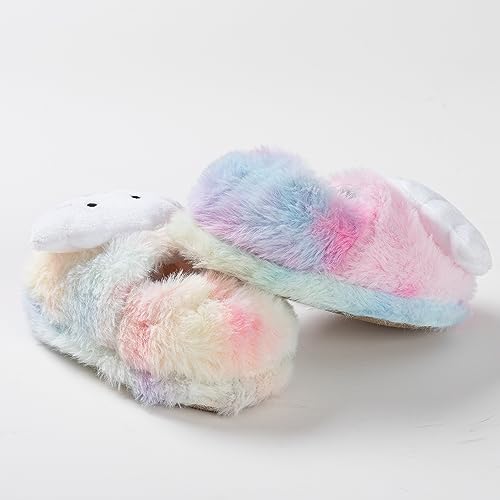 Baby Girl's Premium Soft Plush Slippers Cartoon Warm Winter House Shoes4