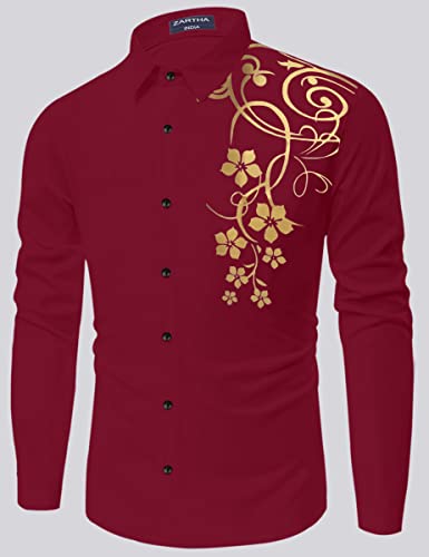 Image of Combo of Men Cotton Polyester Blend Regular Fit Striped Full Sleeve Casual Shirt Pack of 2