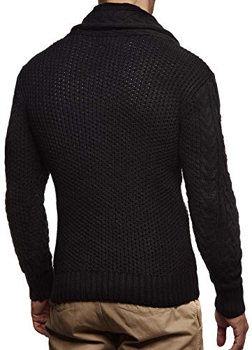 Leif Nelson Men's Knitted Turtleneck Jacket - Winter Cardigan Sweaters for Men - Image 5