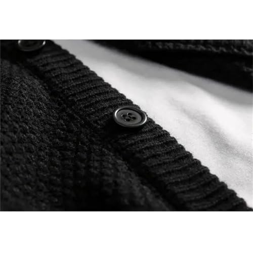 Men Knitted Sweater Cardigan Spring Autumn Casual Long Sleeve Crewneck Cardigan Outerwear 5