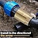Zonon 2 Pcs 3/4 Inch Check Valve One Way Brass Non Return in Line Check Valve with Backflow Prevention NPT Male in FNPT out for Garden Hose Well Pumps Irrigation Systems Chemical Industry