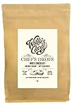 Willie's Cacao - White Chocolate Chef's Drops 1kg - Couverture chocolate from natural cocoa butter with soft cacao & caramel notes - For cooking & baking