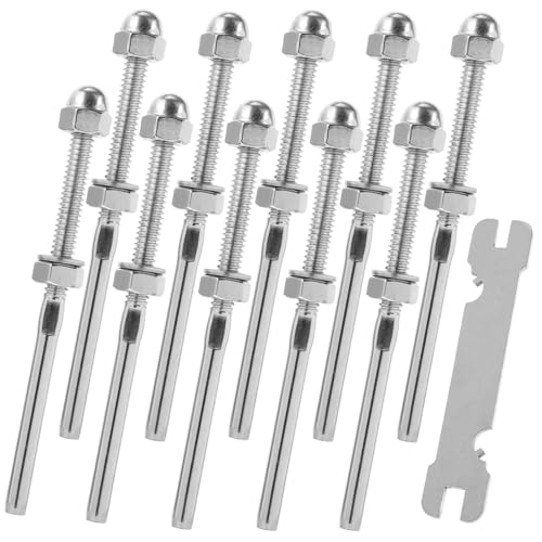 Sistema de barandilla de cable de acero inoxidable de 1/8 con terminal roscado anticorrosivo