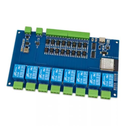 Placa relé ESP32 Modbus de 8 canales WiFi Bluetooth para IoT 2