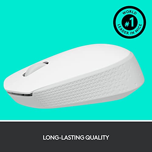 Logitech M170 Wireless Mouse, 2.4 Ghz With Usb Mini Receiver, Optical Tracking, 12-Months Battery Life, Ambidextrous Pc/Mac/Laptop - Off White #TOP4