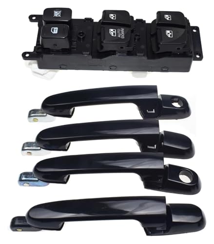 Poignée porte Hyundai Accent 1.6L 2007-2010 avec bouton interrupteur commande lève-vitre voiture