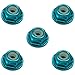 X Spede LNF3T06 3mm Light Blue Flanged Lock Nut (5)