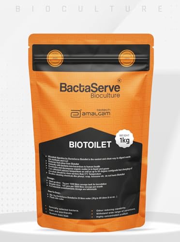 BactaServe - BioToilet Bacteria | 1Kg Bio Toilet Bacteria Powder | Human fecal waste & Sludge degrading bacteria (B0CVH4KPXY) Amazon Price History, Amazon Price Tracker