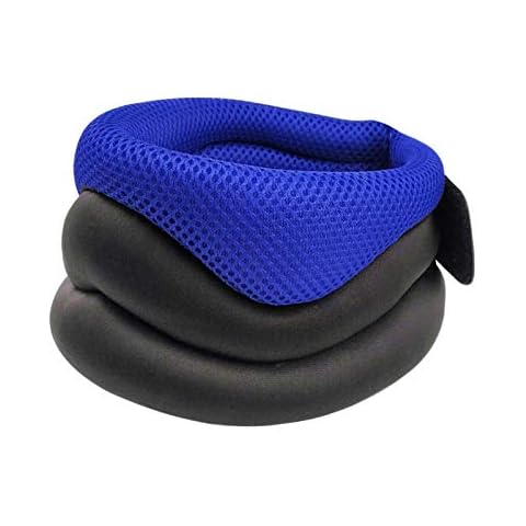 UxradG Soft Foam Neck Brace Universal Foam Cervical Collar, Adjustable Size Ergonomic Relieves Pain & Pressure in Spine for Sleeping, Whiplash or Injury(Blue) Cover