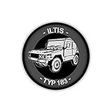 75mm Copytec ILTIS Typ 183 Diesel Benziner BW Militärfahrzeug Oldtimer Patch Aufnäher #17989