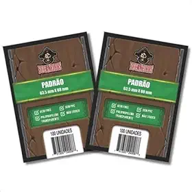 Kit Sleeve Par 200 Protetor Plástico Cards Bucaneiros Padrão