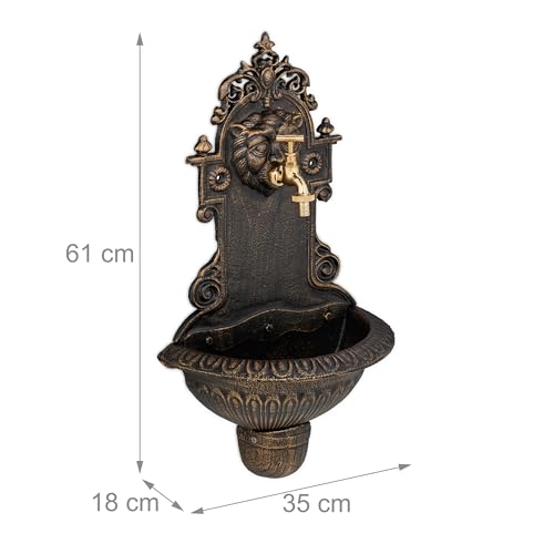 Fontaine extérieure pour le jardin en bronze au design rustique et durable - 5